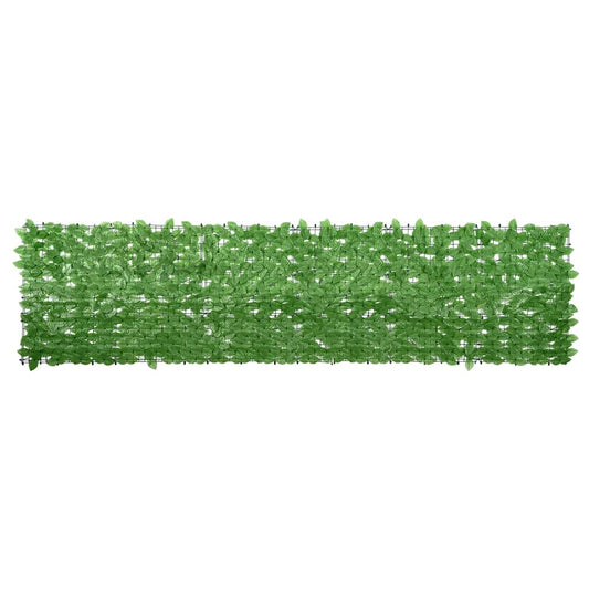 315495 vidaXL Balcony Screen with Green Leaves 300x75 cm