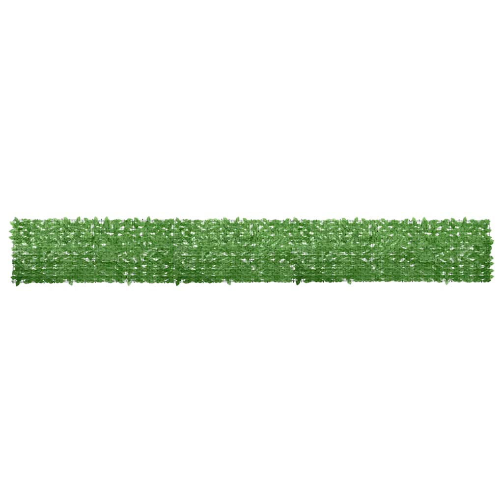 Balcony Screen with Green Leaves 236.2"x29.5