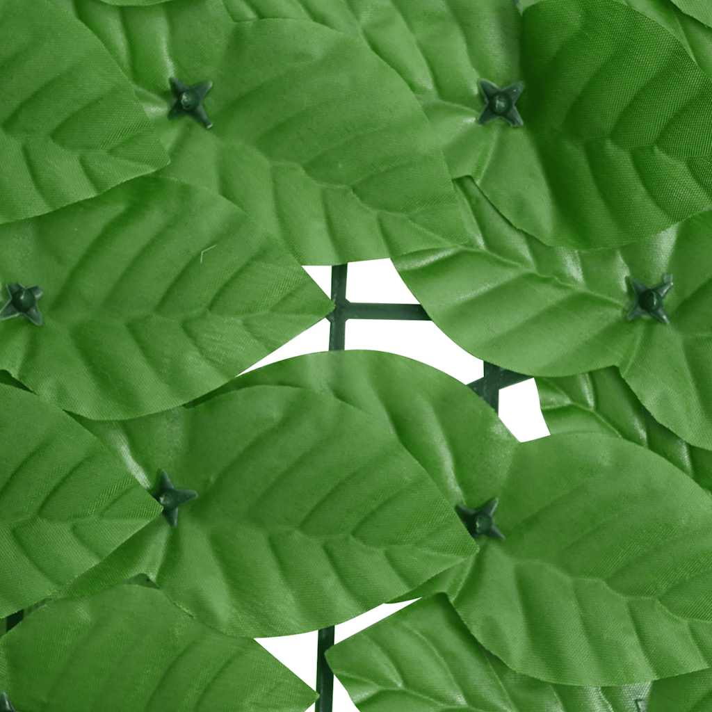 Balcony Screen with Green Leaves 236.2"x29.5