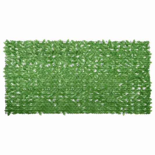 315503 vidaXL Balcony Screen with Green Leaves 300x150 cm