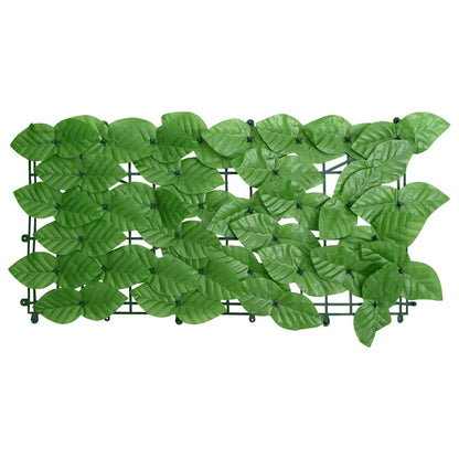 315503 vidaXL Balcony Screen with Green Leaves 300x150 cm