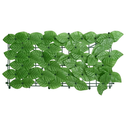 315503 vidaXL Balcony Screen with Green Leaves 300x150 cm