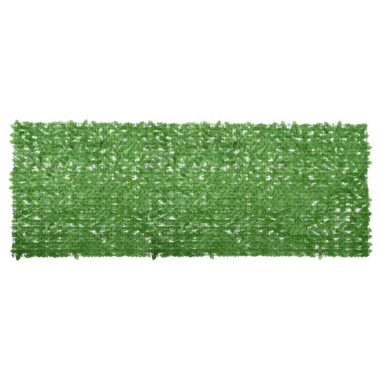 315504 vidaXL Balcony Screen with Green Leaves 400x150 cm