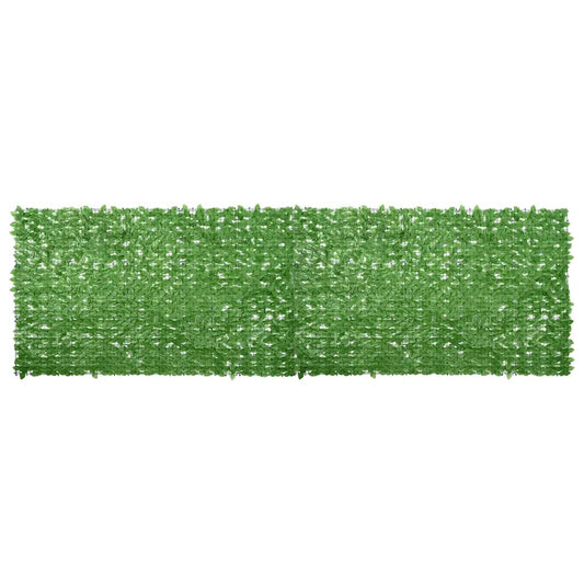 315505 vidaXL Balcony Screen with Green Leaves 500x150 cm