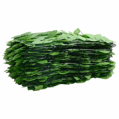 315505 vidaXL Balcony Screen with Green Leaves 500x150 cm