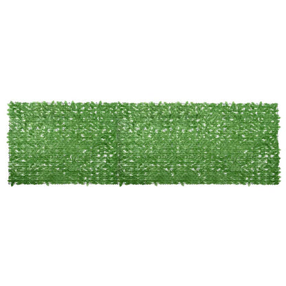 315506 vidaXL Balcony Screen with Green Leaves 600x150 cm