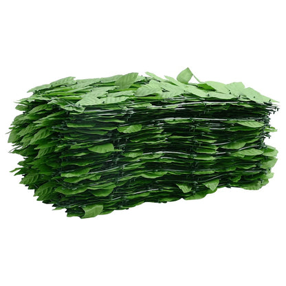 315506 vidaXL Balcony Screen with Green Leaves 600x150 cm