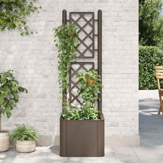 Raised Bed | Mocha | Plastic | Large | Planters | Garden Raised Bed