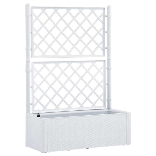 Raised Bed | White | Plastic (PP) | Large | UV-resistant | Planter Box