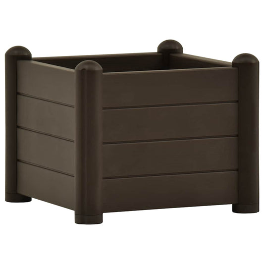 Raised Bed | Mocha | Polypropylene | 43 cm | Raised Bed | Square | Modern