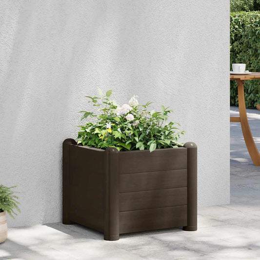 Raised Bed | Mocha | Polypropylene | 43 cm | Raised Bed | Square | Modern