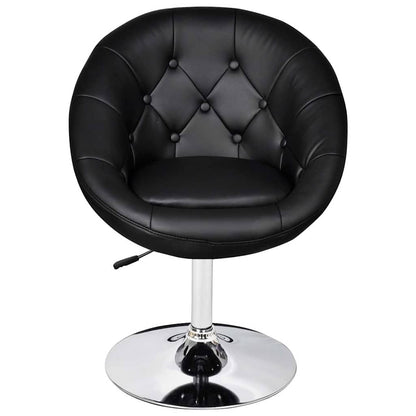 Bar Stools 2 pcs Black Faux Leather
