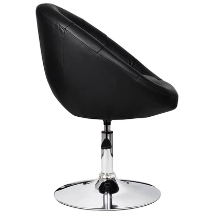 Bar Stools 2 pcs Black Faux Leather