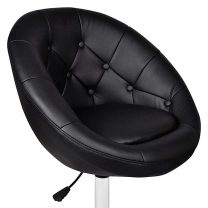 Bar Stools 2 pcs Black Faux Leather