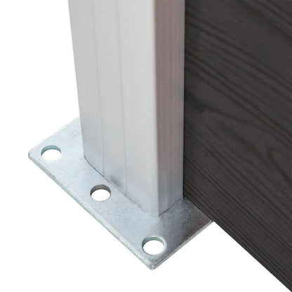 Fence Panel WPC 175x186 cm Black