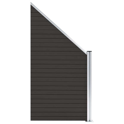 Fence Panel WPC 95x(105-180) cm Black