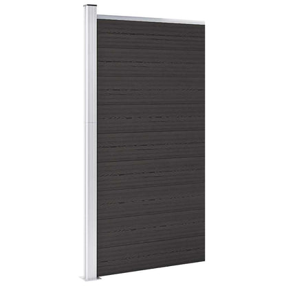 Fence Panel WPC 95x186 cm Black