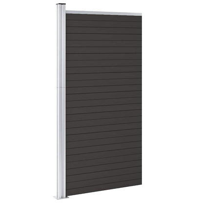Fence Panel WPC 95x186 cm Black