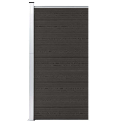Fence Panel WPC 95x186 cm Black