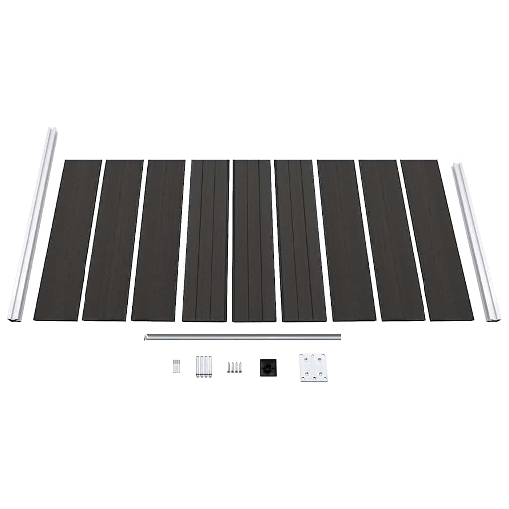Fence Panel WPC 95x186 cm Black