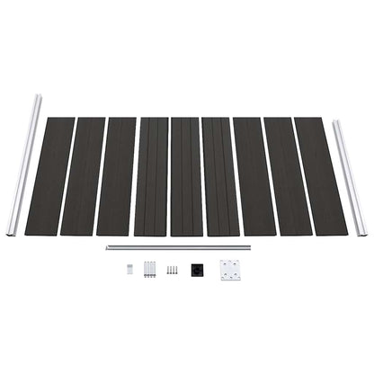 Fence Panel WPC 95x186 cm Black
