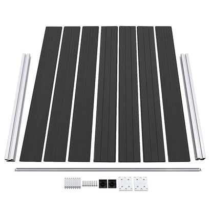 Fence Panel WPC 180x146 cm Black