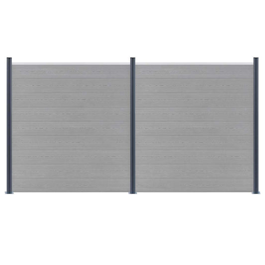 Fence Posts 3 pcs Dark Grey 185 cm Aluminium