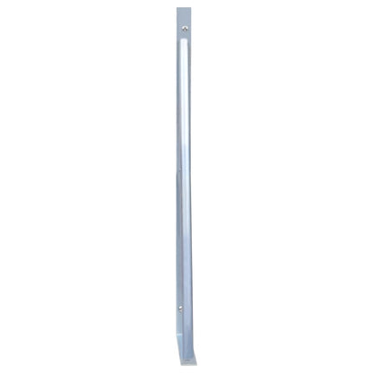 vidaXL Support Brackets for Fence Post 3 pcs Galvanized Steel