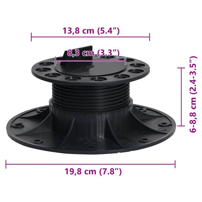 Adjustable Feet for Decking 10 pcs 60-88 mm