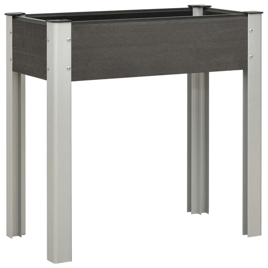 Raised Bed | Grey | Wood-plastic composite, steel, aluminium | Medium