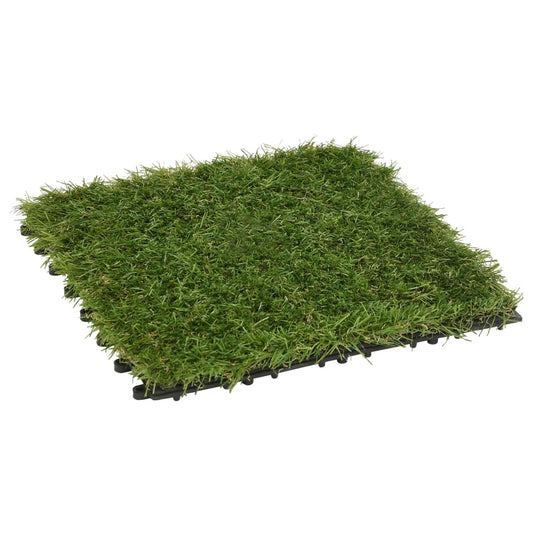 Artificial Grass | Set of 11 | Green | Polyethylene | 30x30 cm