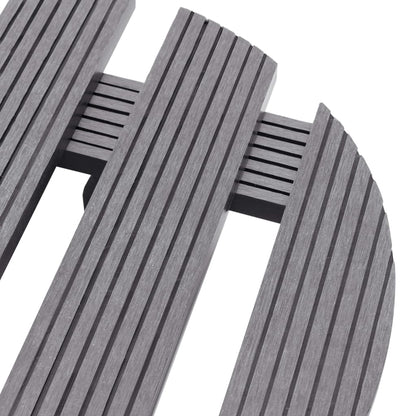 Plant Trolleys 2 pcs Grey Ø30x7.5 cm WPC