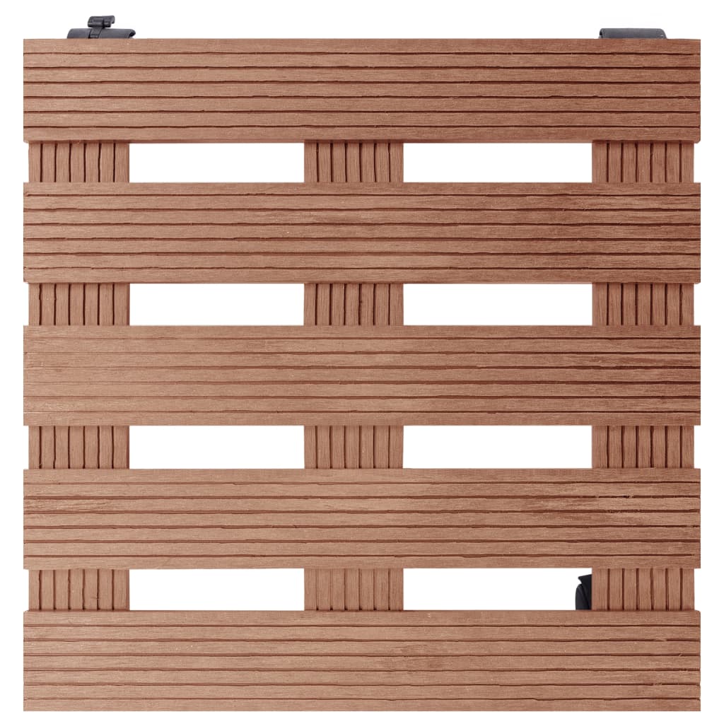 Plant Trolleys 2 pcs Brown 30x30x7.5 cm WPC