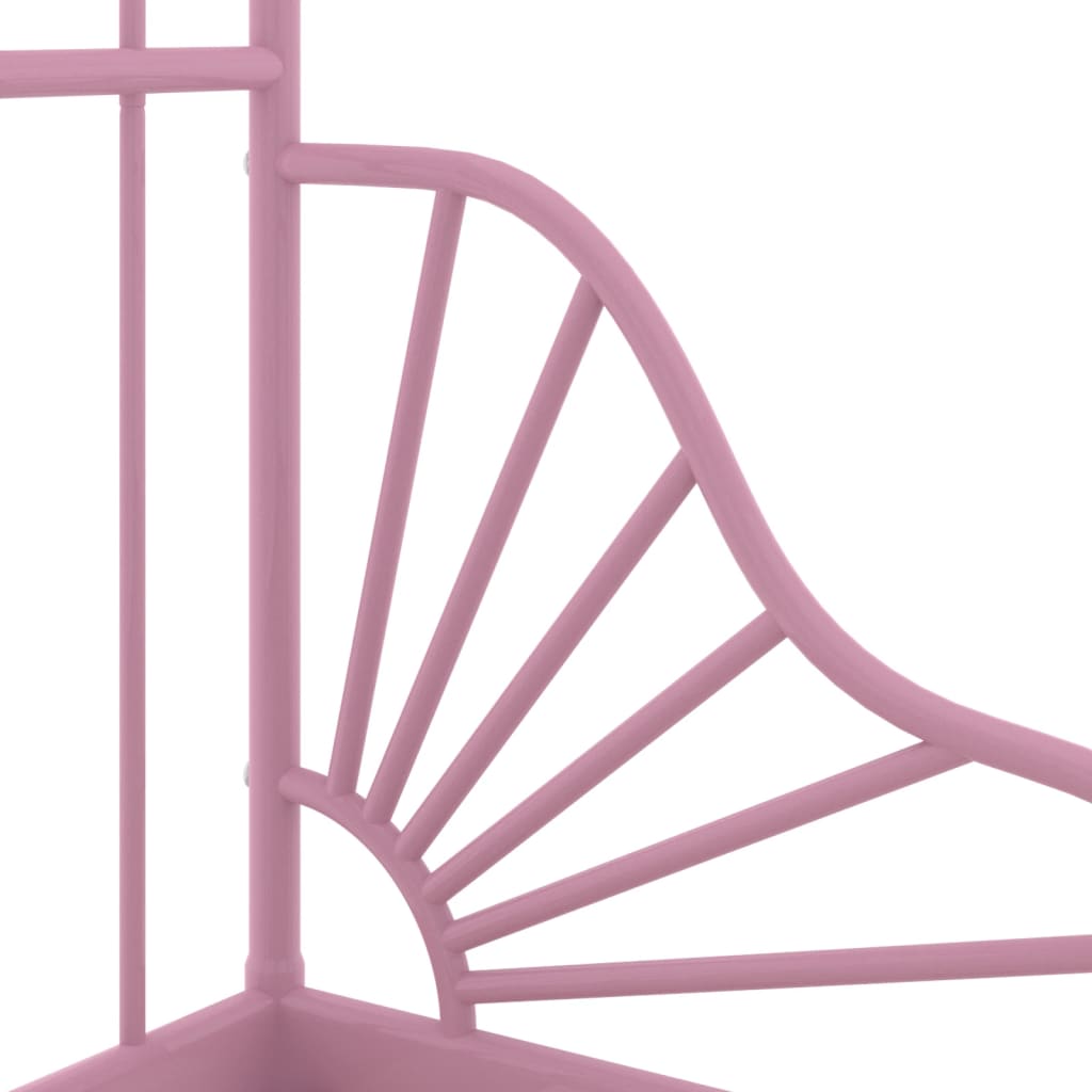 Extendable Bed Frame | Pink | Powder-coated metal | Single | Extendable