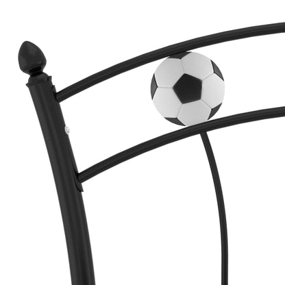 Bed Frame | Black | Powder-coated metal | Single | Durable | Bed Frame