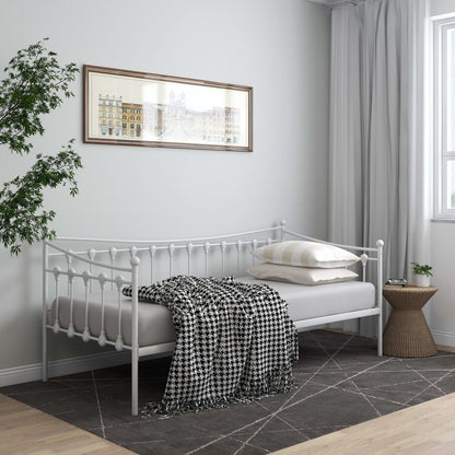 Sofa Bed Frame | White | Powder-coated metal | Single