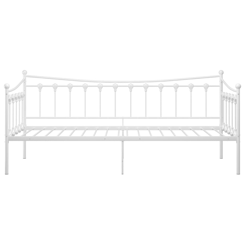 Sofa Bed Frame | White | Powder-coated metal | Single