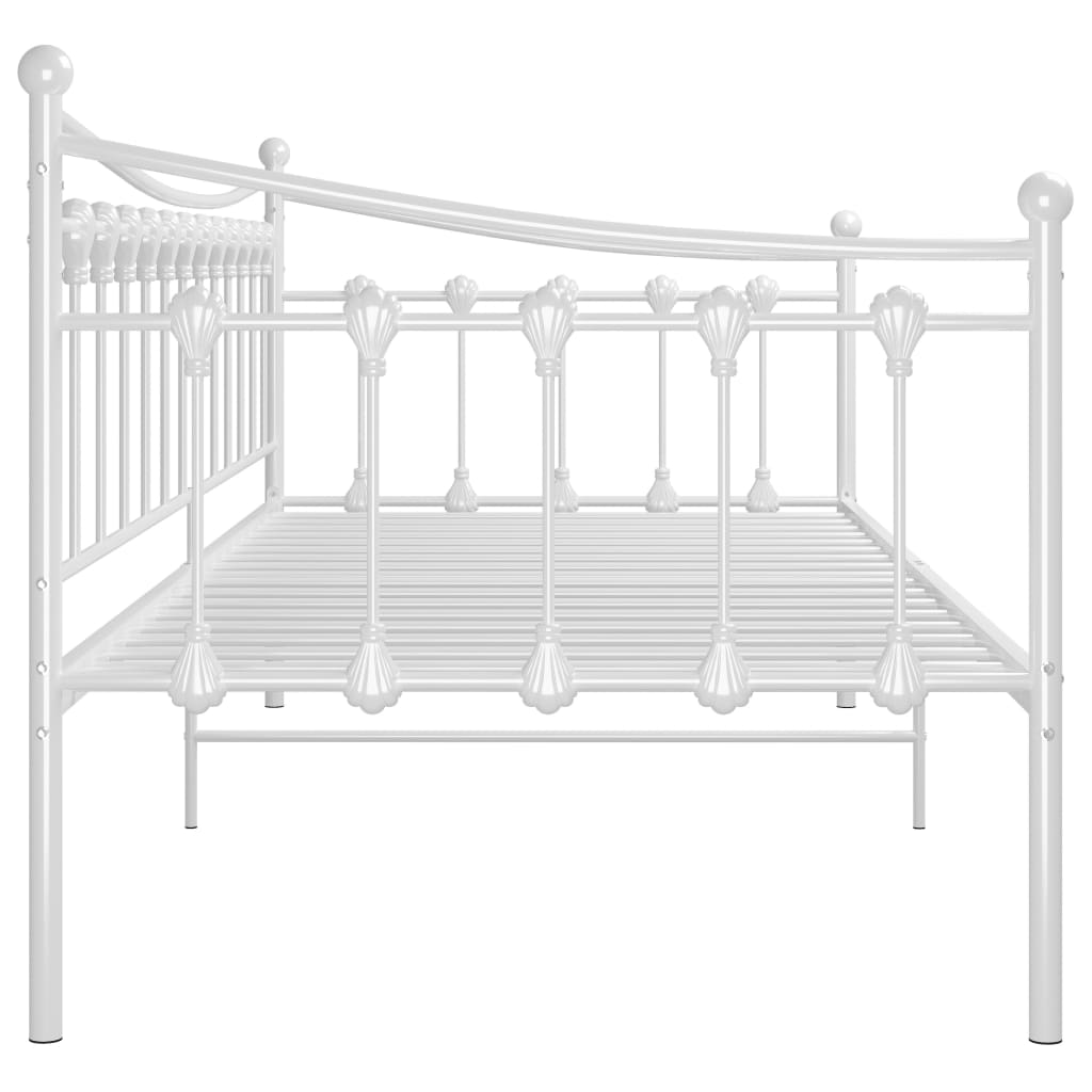 Sofa Bed Frame | White | Powder-coated metal | Single