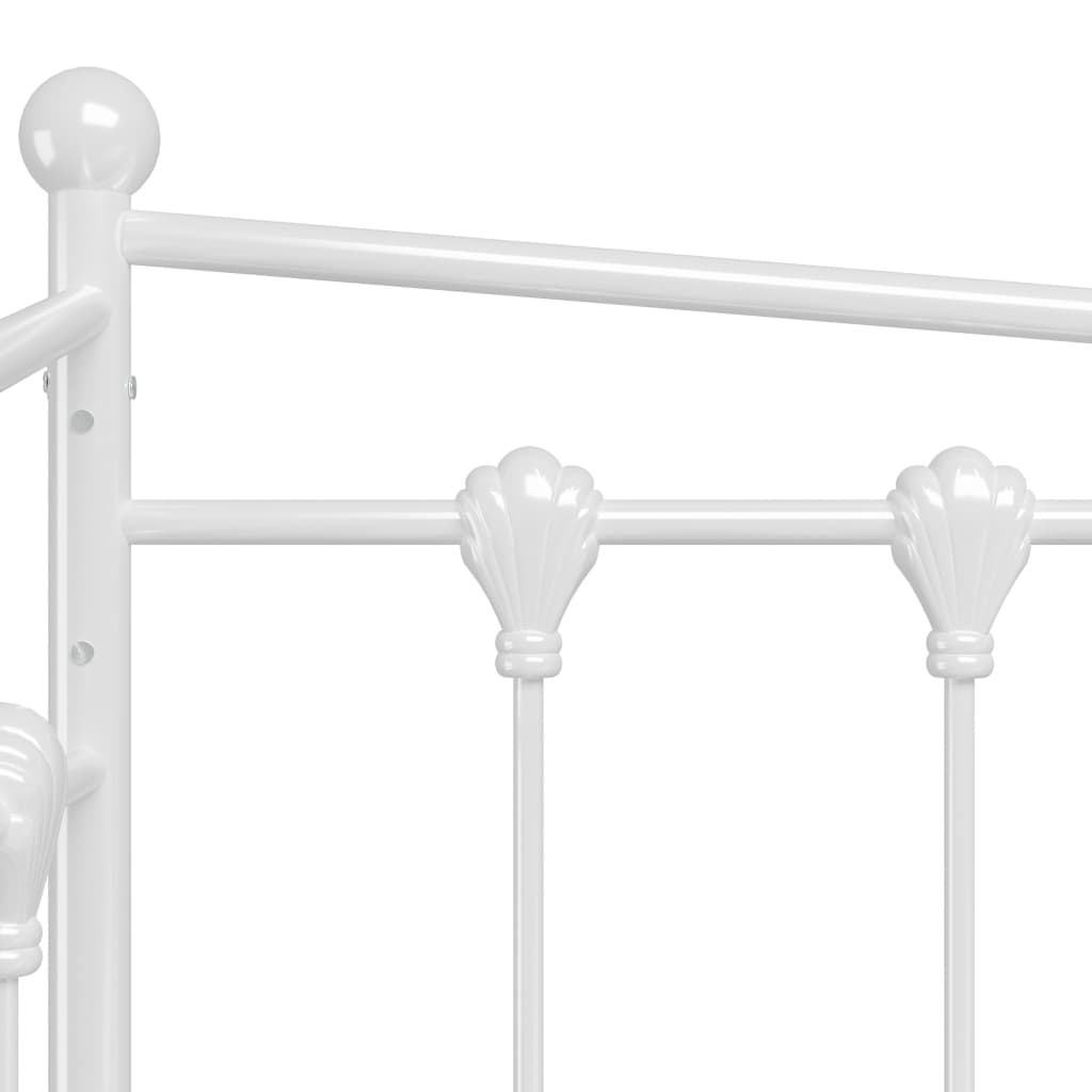 Sofa Bed Frame | White | Powder-coated metal | Single