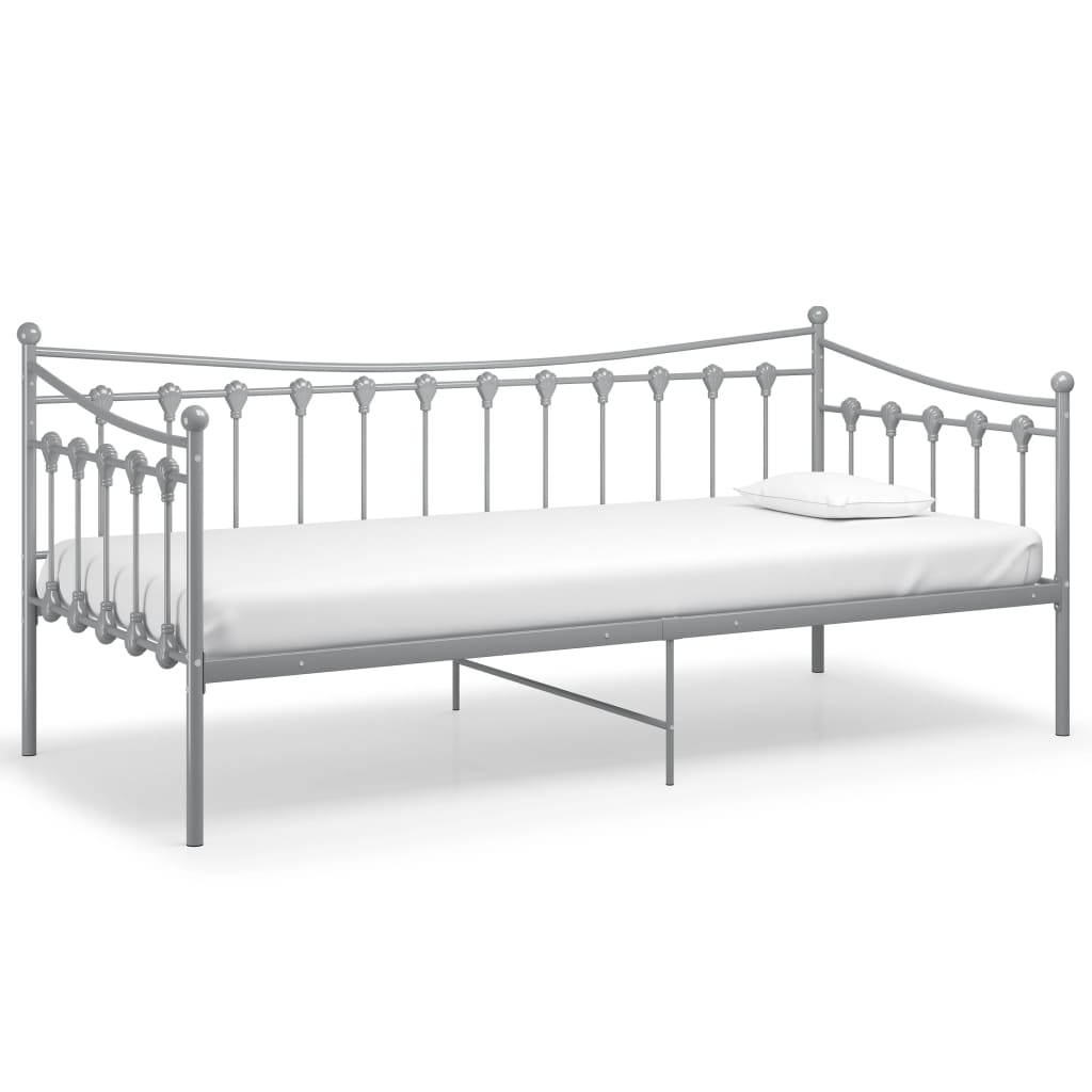 Sofa Bed Frame | Grey | Powder-coated metal | Single