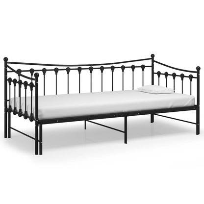 Sofa Bed Frame | Black | Powder-coated metal | 90x200 cm