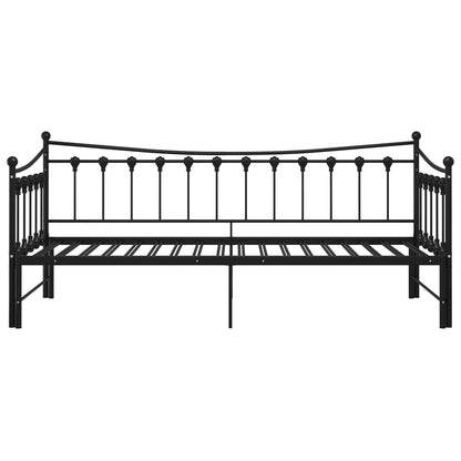 Sofa Bed Frame | Black | Powder-coated metal | 90x200 cm