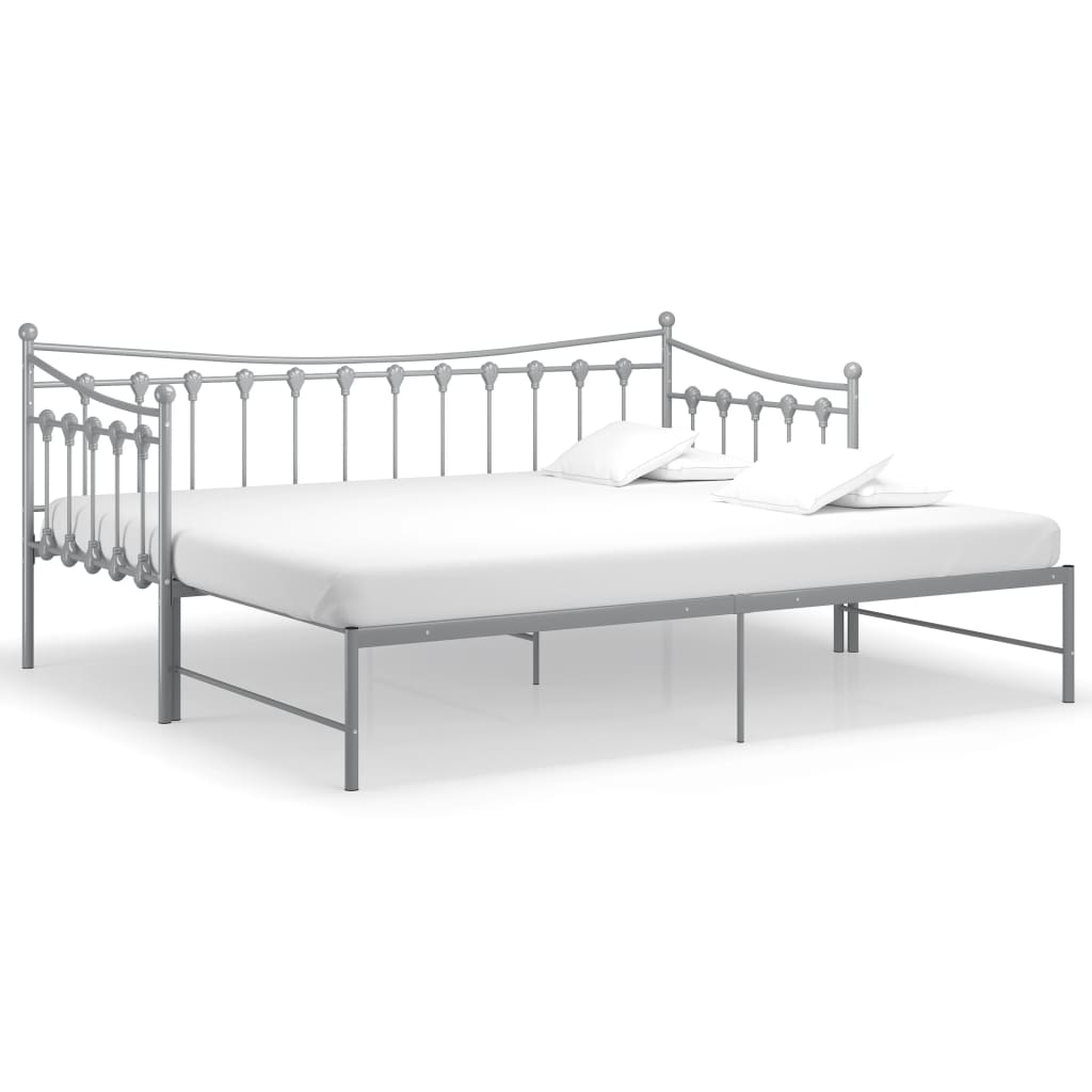 Sofa Bed Frame | Grey | Powder-coated metal | 90x200 cm mattress size