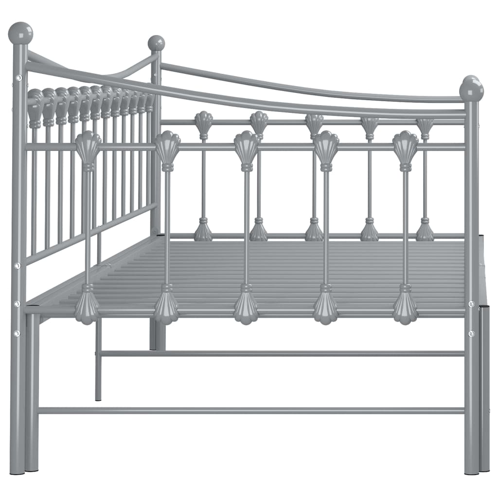 Sofa Bed Frame | Grey | Powder-coated metal | 90x200 cm mattress size