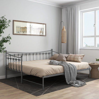 Sofa Bed Frame | Grey | Powder-coated metal | 90x200 cm mattress size