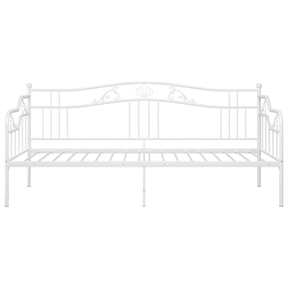 Sofa Bed Frame | White | Powder-Coated Metal | 90x200 cm