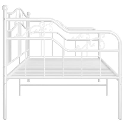Sofa Bed Frame | White | Powder-Coated Metal | 90x200 cm