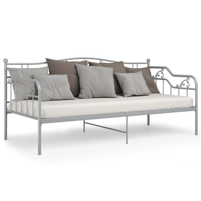 Sofa Bed Frame | Grey | Powder-coated metal | 200 x 90 cm mattress size