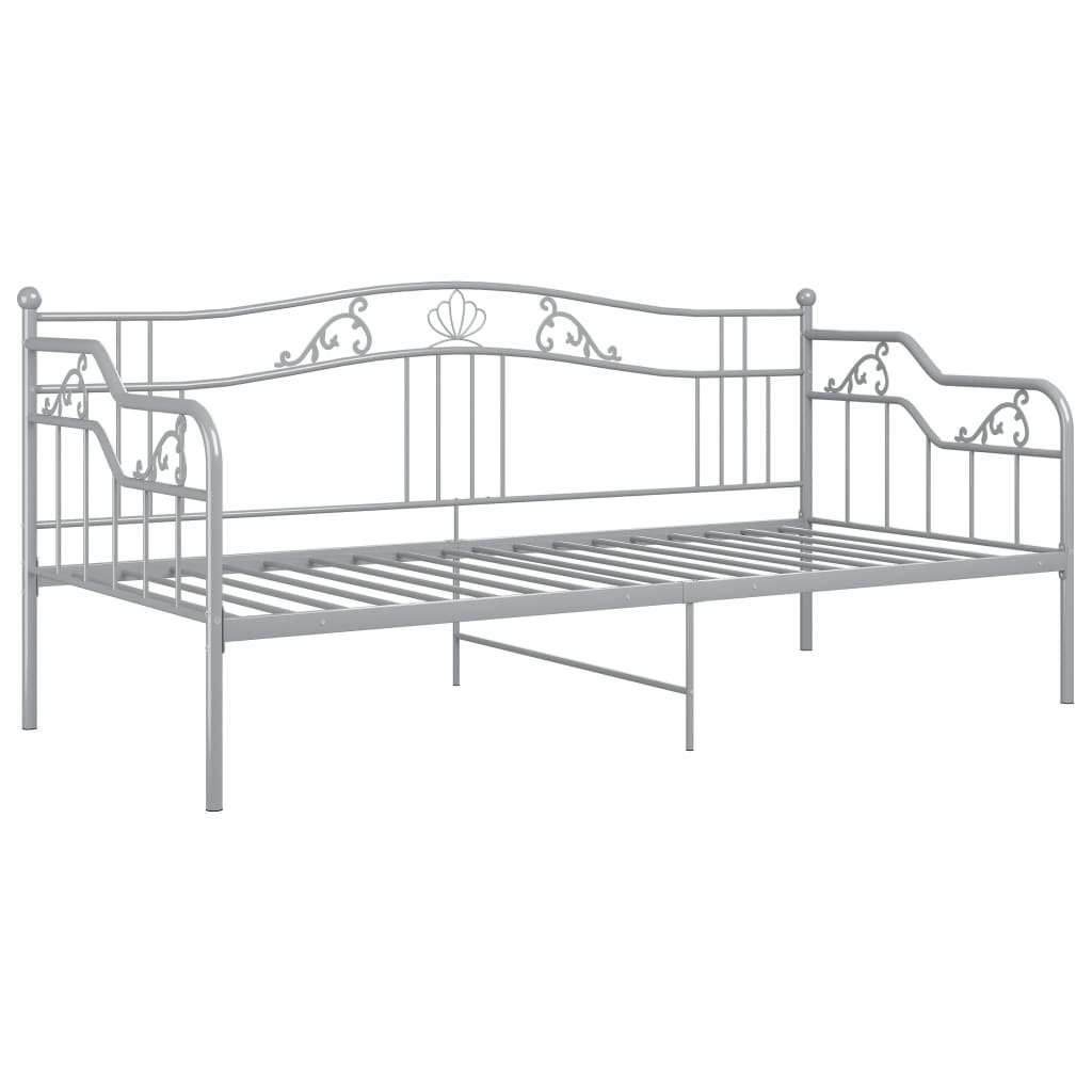 Sofa Bed Frame | Grey | Powder-coated metal | 200 x 90 cm mattress size