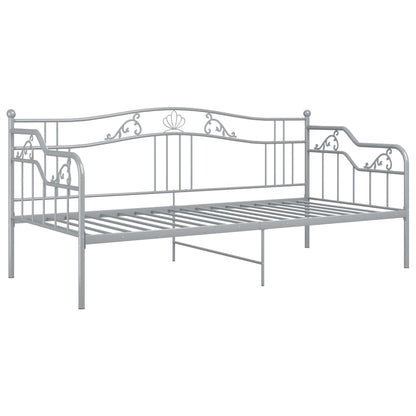 Sofa Bed Frame | Grey | Powder-coated metal | 200 x 90 cm mattress size